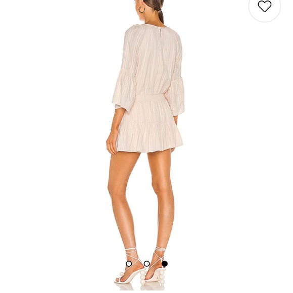 Amanda Uprichard Alena Romper, blush, small - Picture 2 of 6